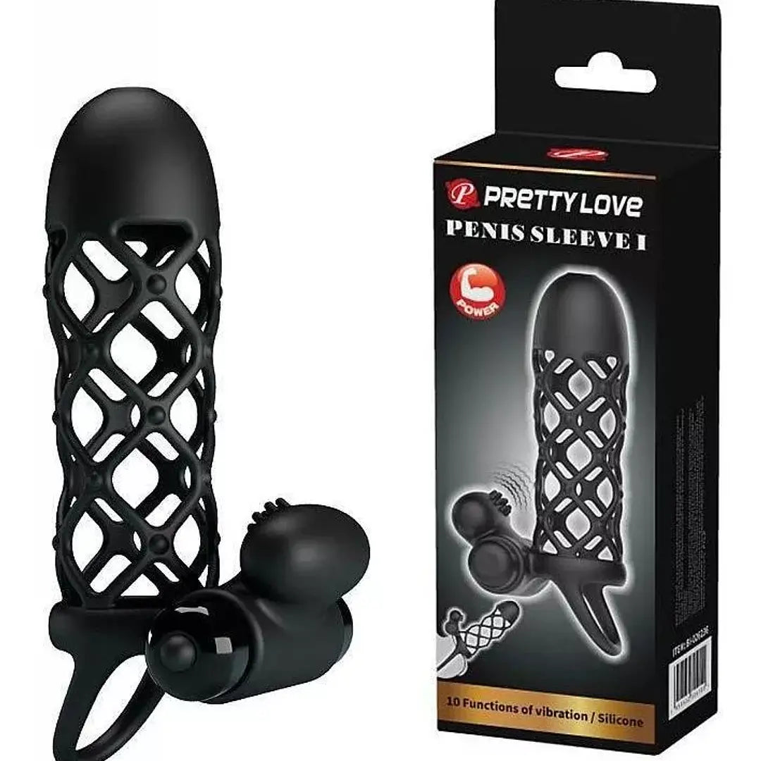 Funda para el Pene Silicona c/ 10 funciones de vibración