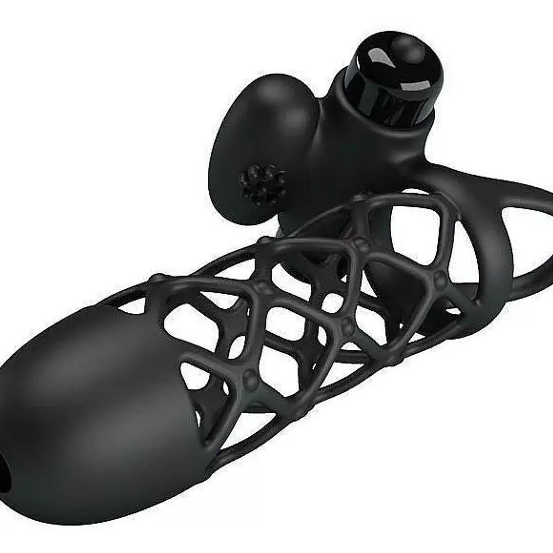 Funda para el Pene Silicona c/ 10 funciones de vibración