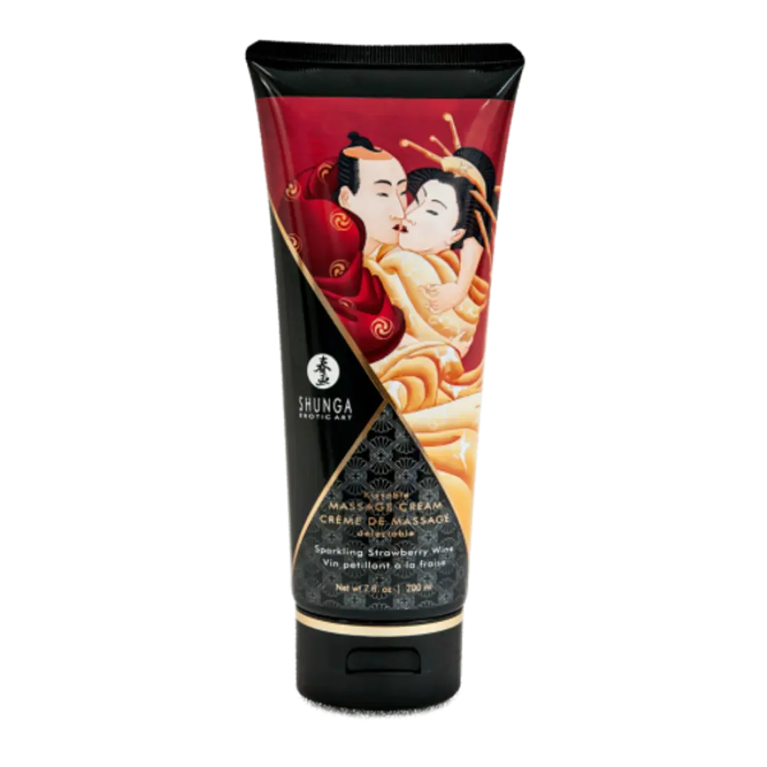Crema de Masaje Comestible Frutilla