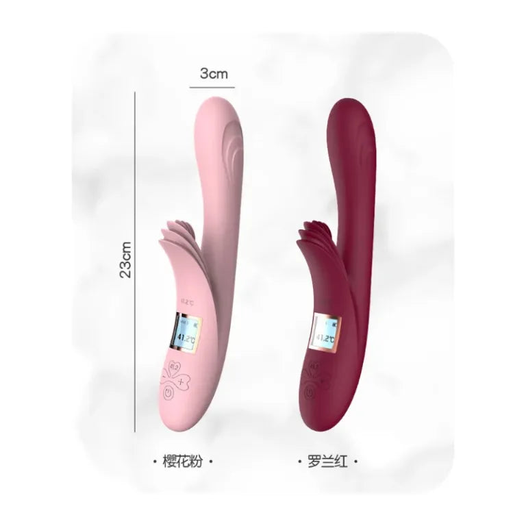 Vibrador con Calor Realista y Doble Estimulación Warmboy