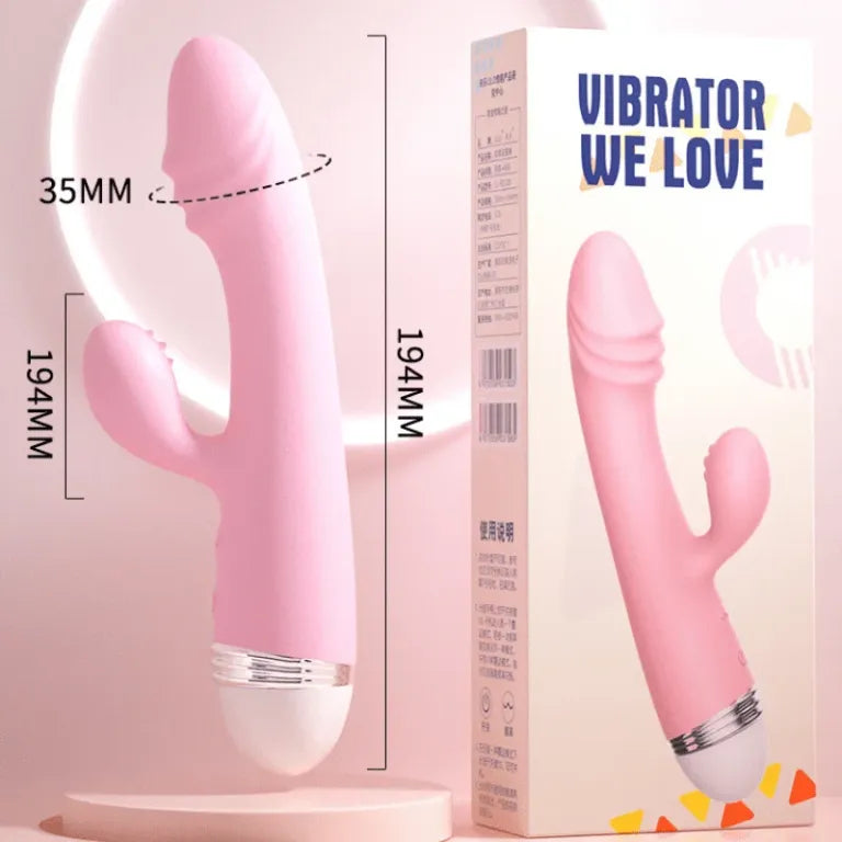 Vibrador de Doble Estimulación Clitoral y Vaginal Frida