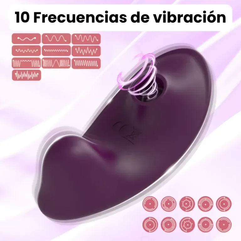 Succionador y Vibrador Discreto para Uso Bajo la Ropa DALIA