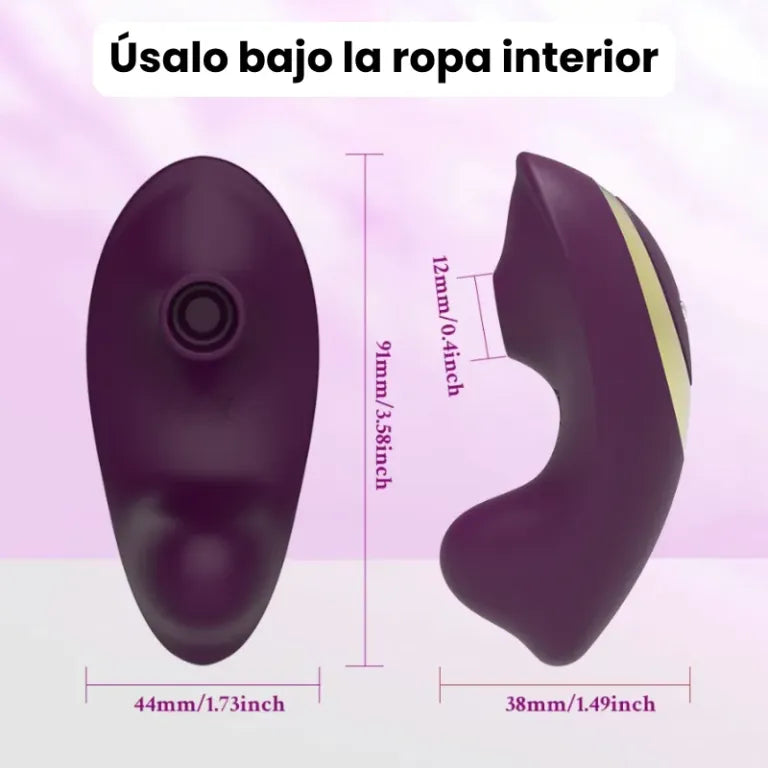 Succionador y Vibrador Discreto para Uso Bajo la Ropa DALIA