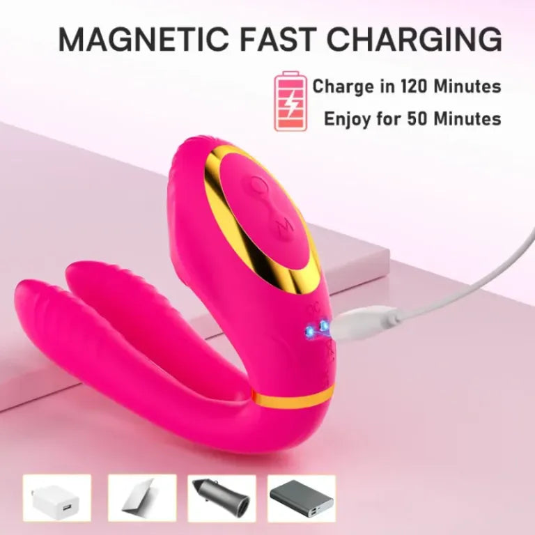 Succionador Clitorial + Vibrador Multizona de 180° BOMBAY