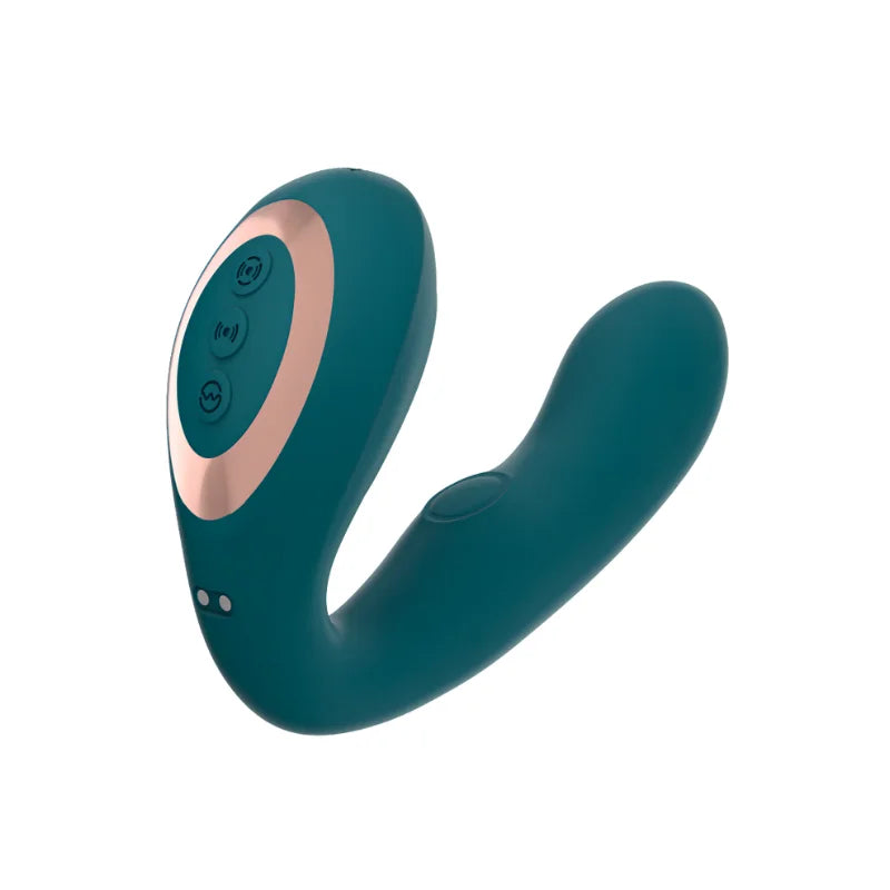 Succionador Clitorial + Vibrador de Punto G con Pulsaciones Internas Ego