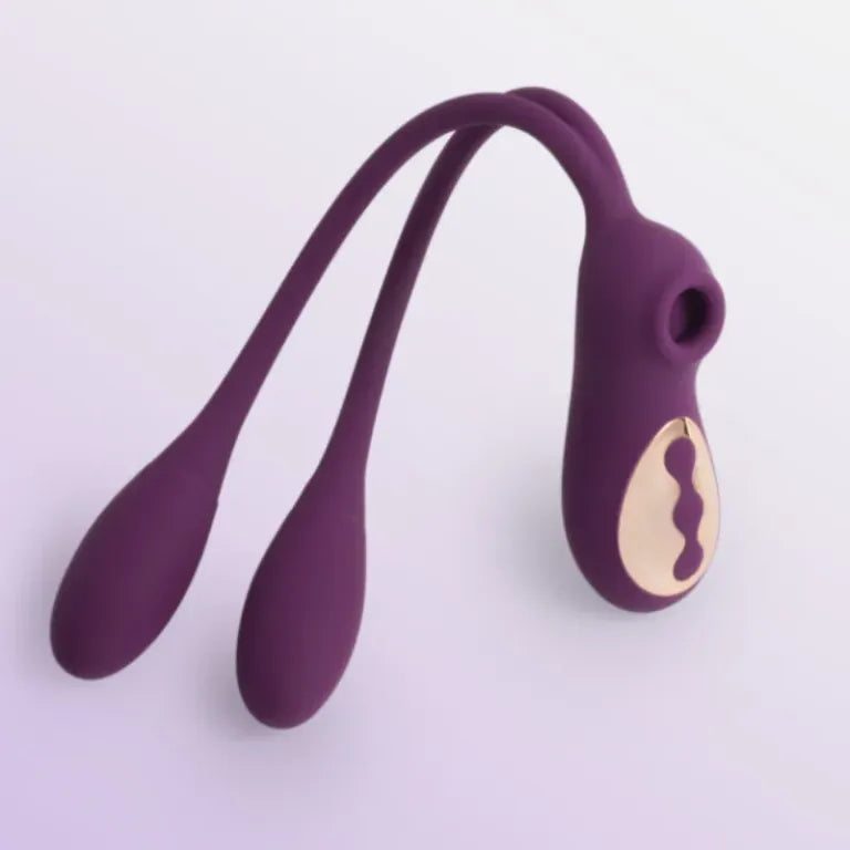 Succionador Clitorial + Vibrador Anal/Vaginal de Conejo BUNNY DUO