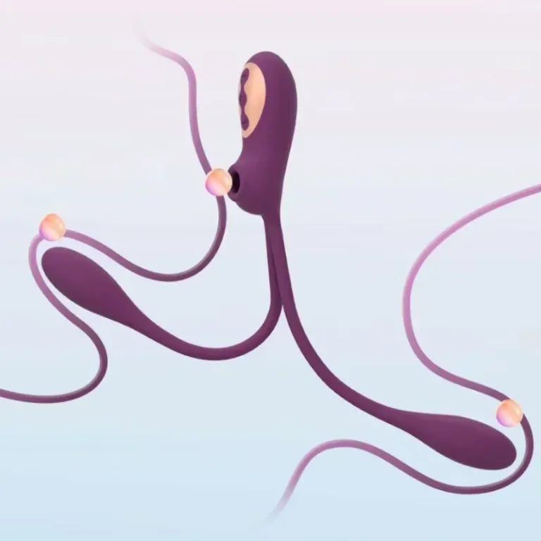 Succionador Clitorial + Vibrador Anal/Vaginal de Conejo BUNNY DUO