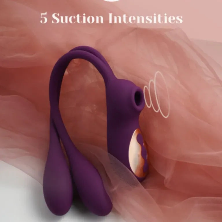 Succionador Clitorial + Vibrador Anal/Vaginal de Conejo BUNNY DUO
