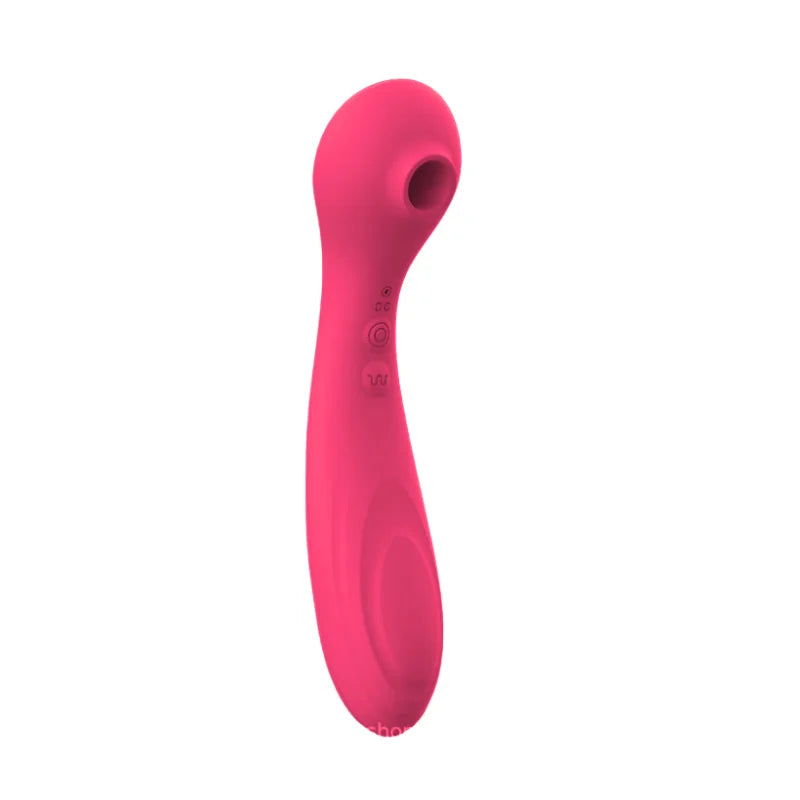 Succionador Clitorial + Dildo Vibrador Flexible BUMI