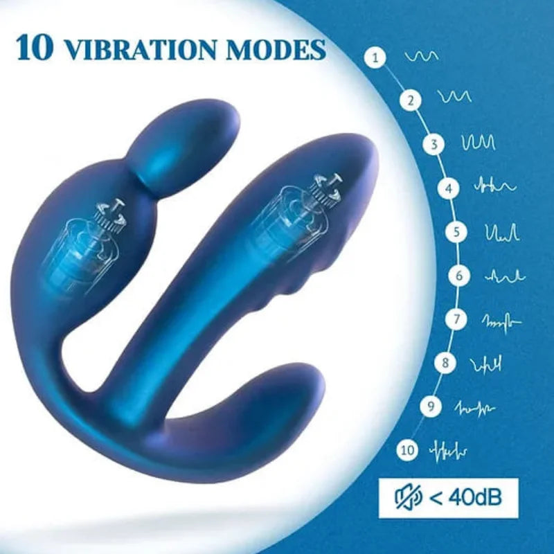 Vibrador anal portátil Doble Estimulación