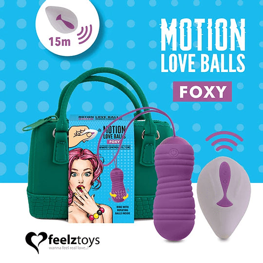BOLITA VIBRADORA MOTION LOVE BALLS FOXY C / CONTROL REMOTO