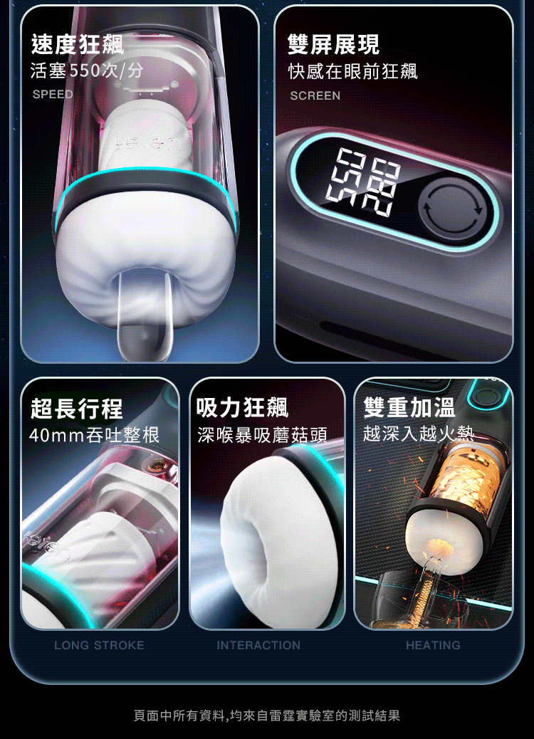 Masturbador Automático Leten X Pro 330 Succión, Vibración, Calor y Voz