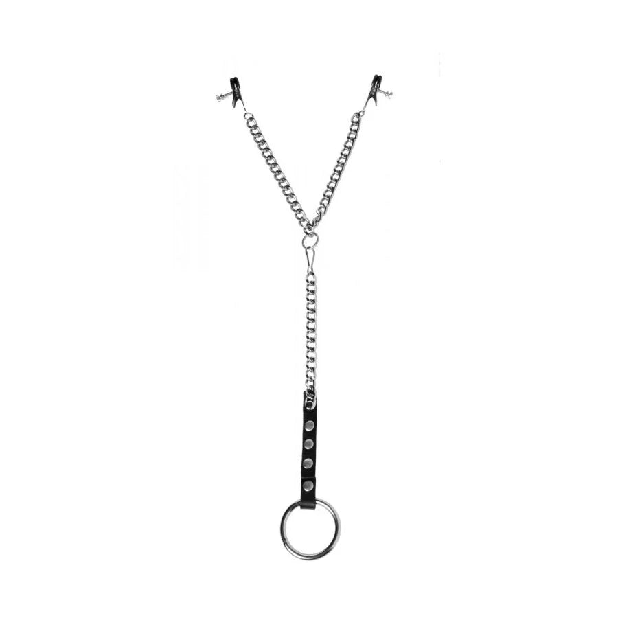 Abrazaderas para Pezones y Anillo para el Pene