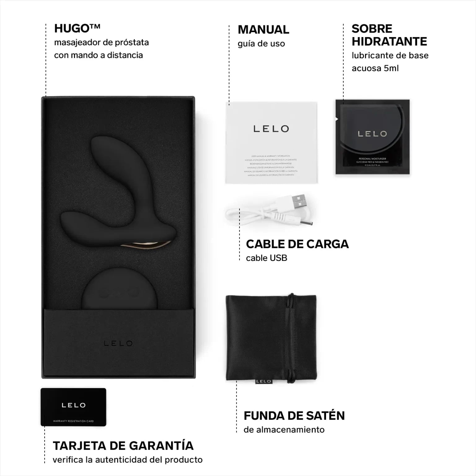 Hugo Vibrador y Masajeador de Próstata de manos libres