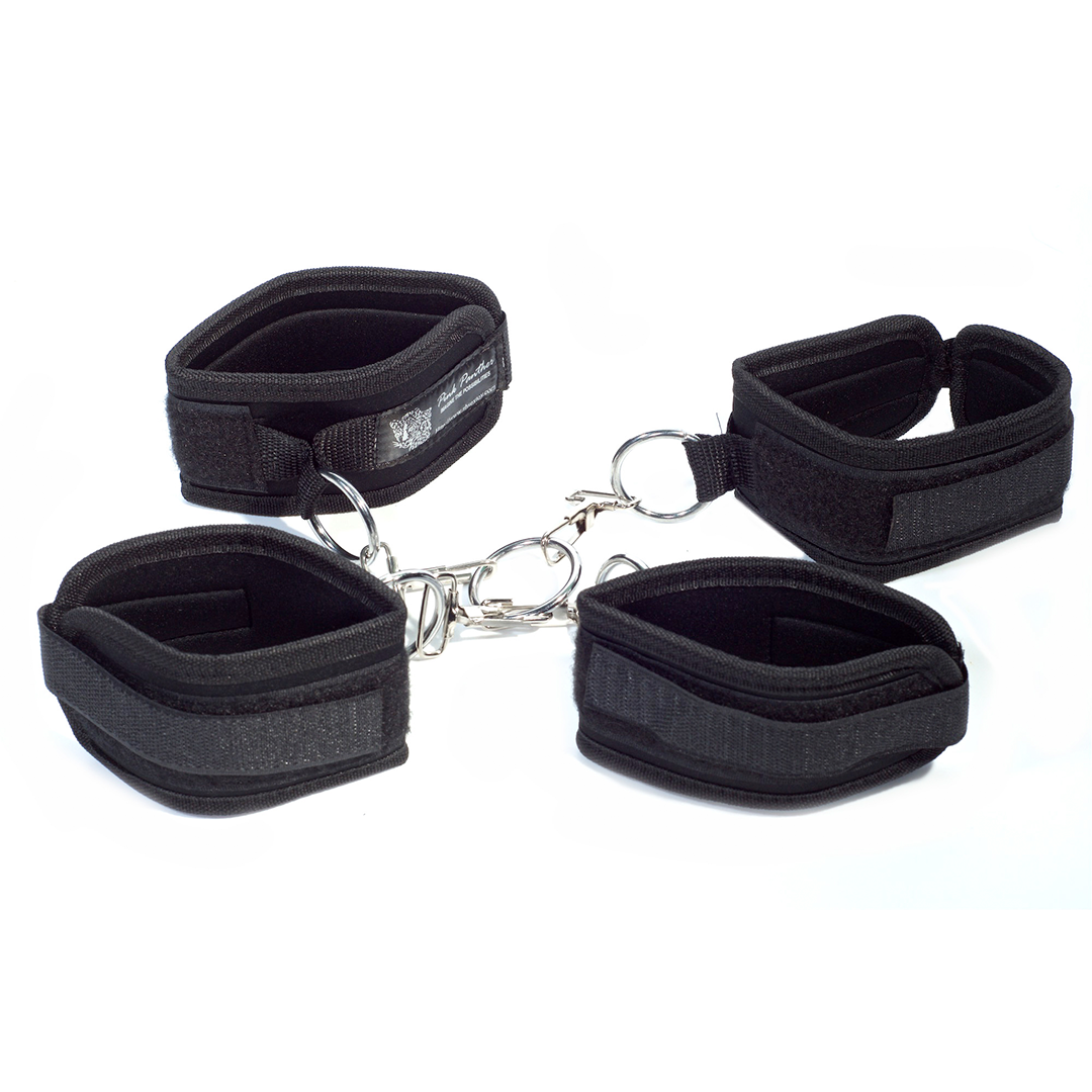 Arnés e inmovilizador de 4 Esposas bondage