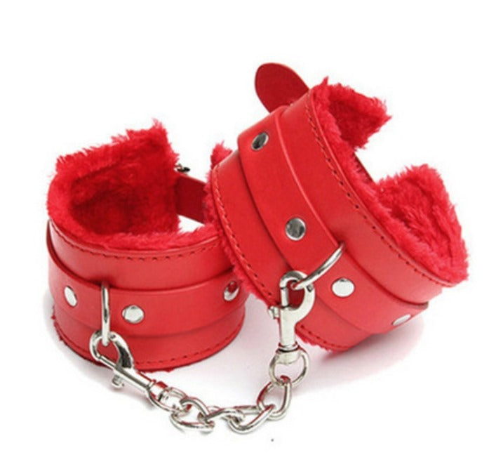 Esposas De Cuero Rojas