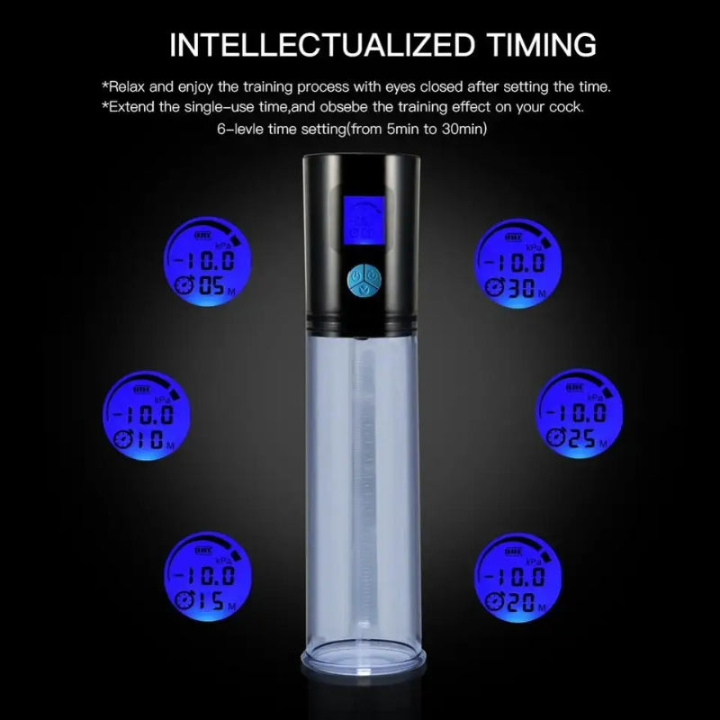 Bomba eléctrica automática para agrandar el pene, masturbador masculino, extensor de pene al vacío de silicona, máquina sexual, Juguetes sexuales para hombres