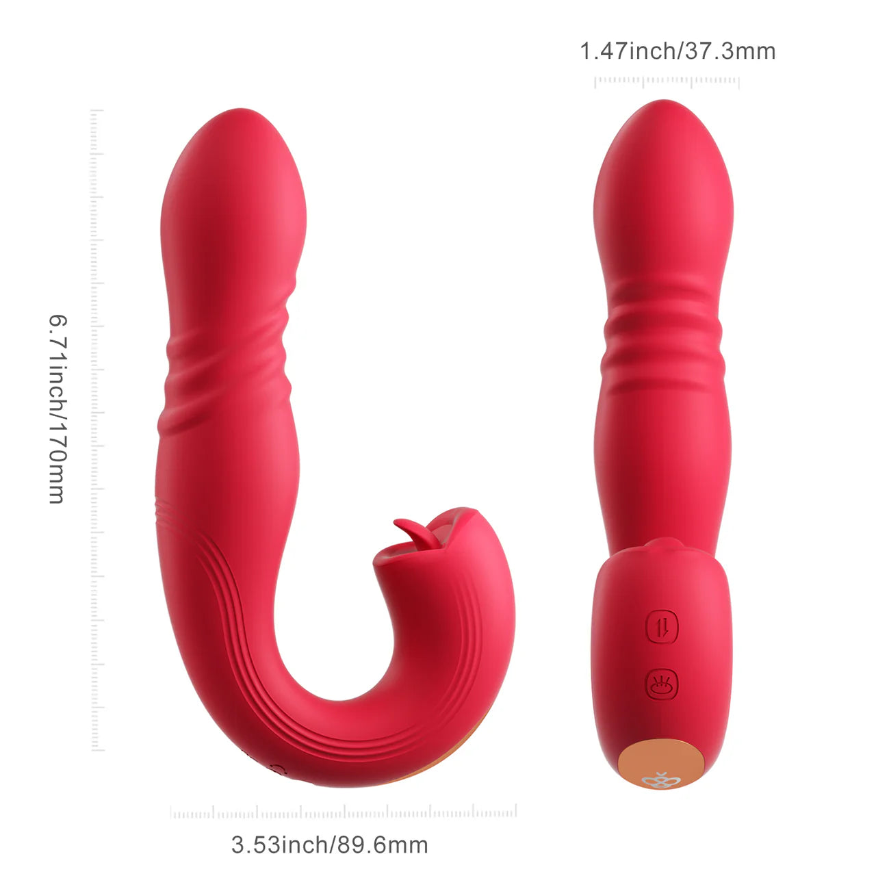 Vibrador dual con movimiento Joi thrust - Honey Play Box