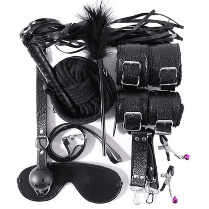 Kit Masoquista Negro (10 Piezas)