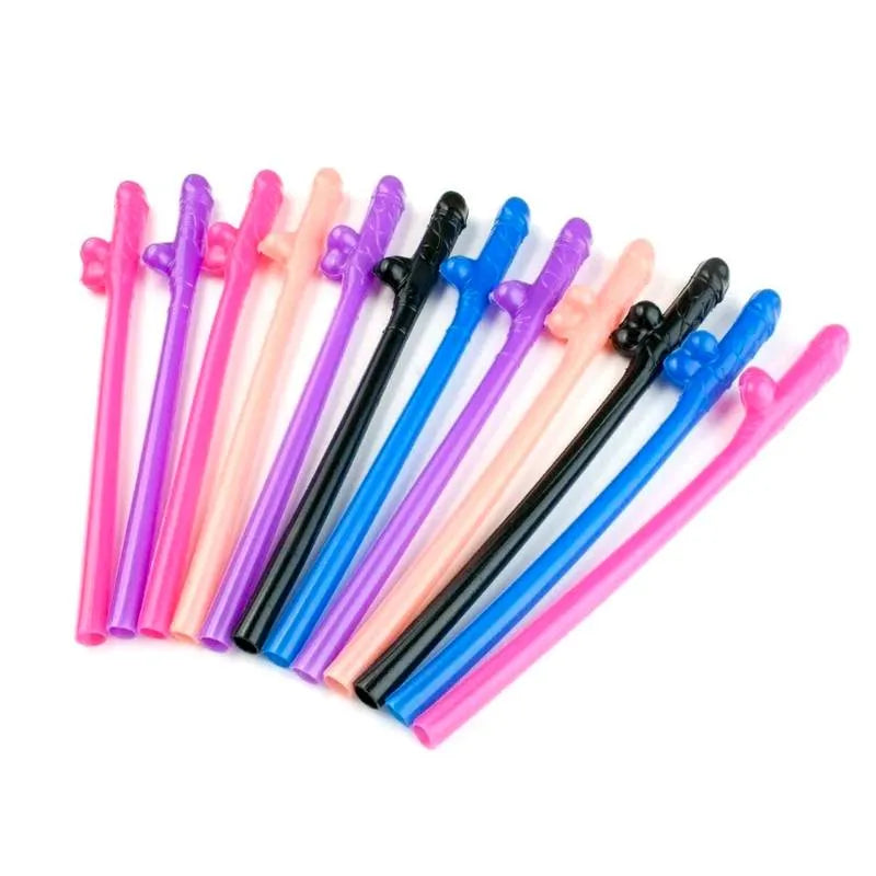 PACK CON 9 BOMBILLAS COLORES EN FORMA DE PENE O VULVA. LOVETOY