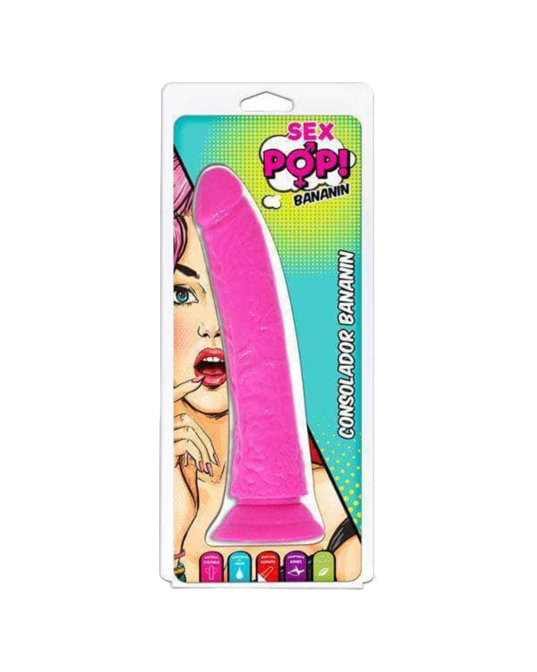 Dildo Rosa Bananin - Sex Pop