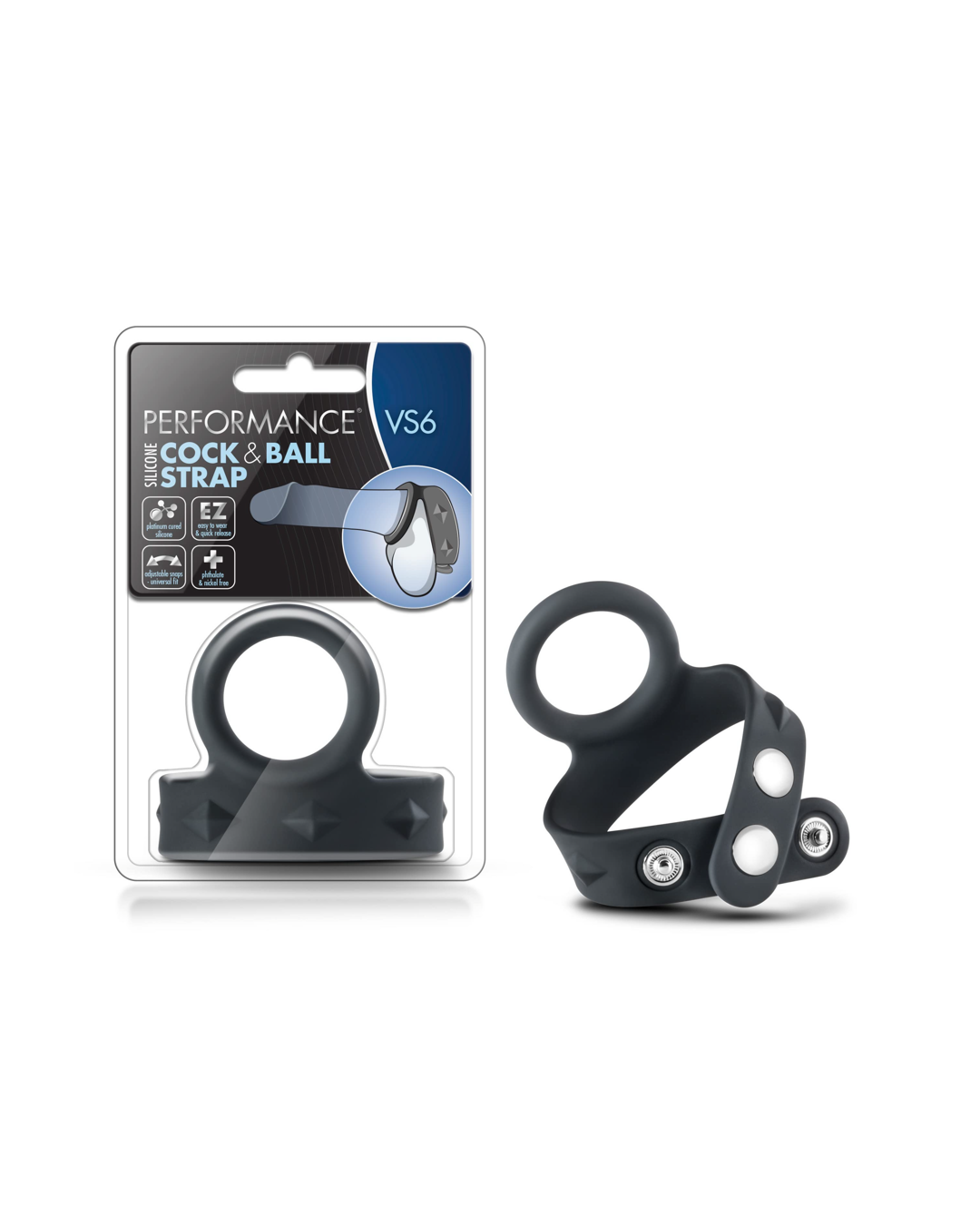 Cockring Correa de Silicona Doble VS6