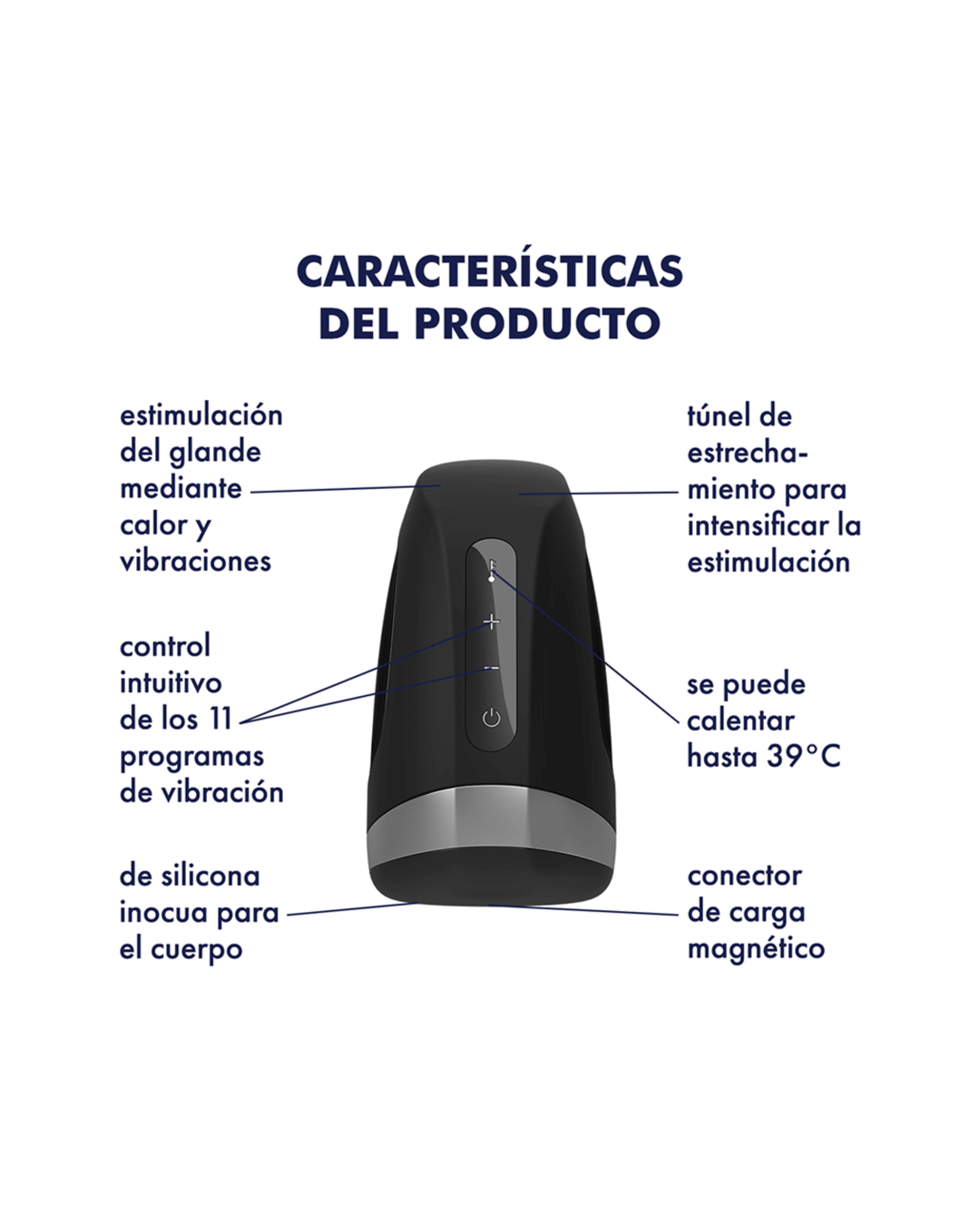 Masturbador vibrador Men Heat - Satisfyer