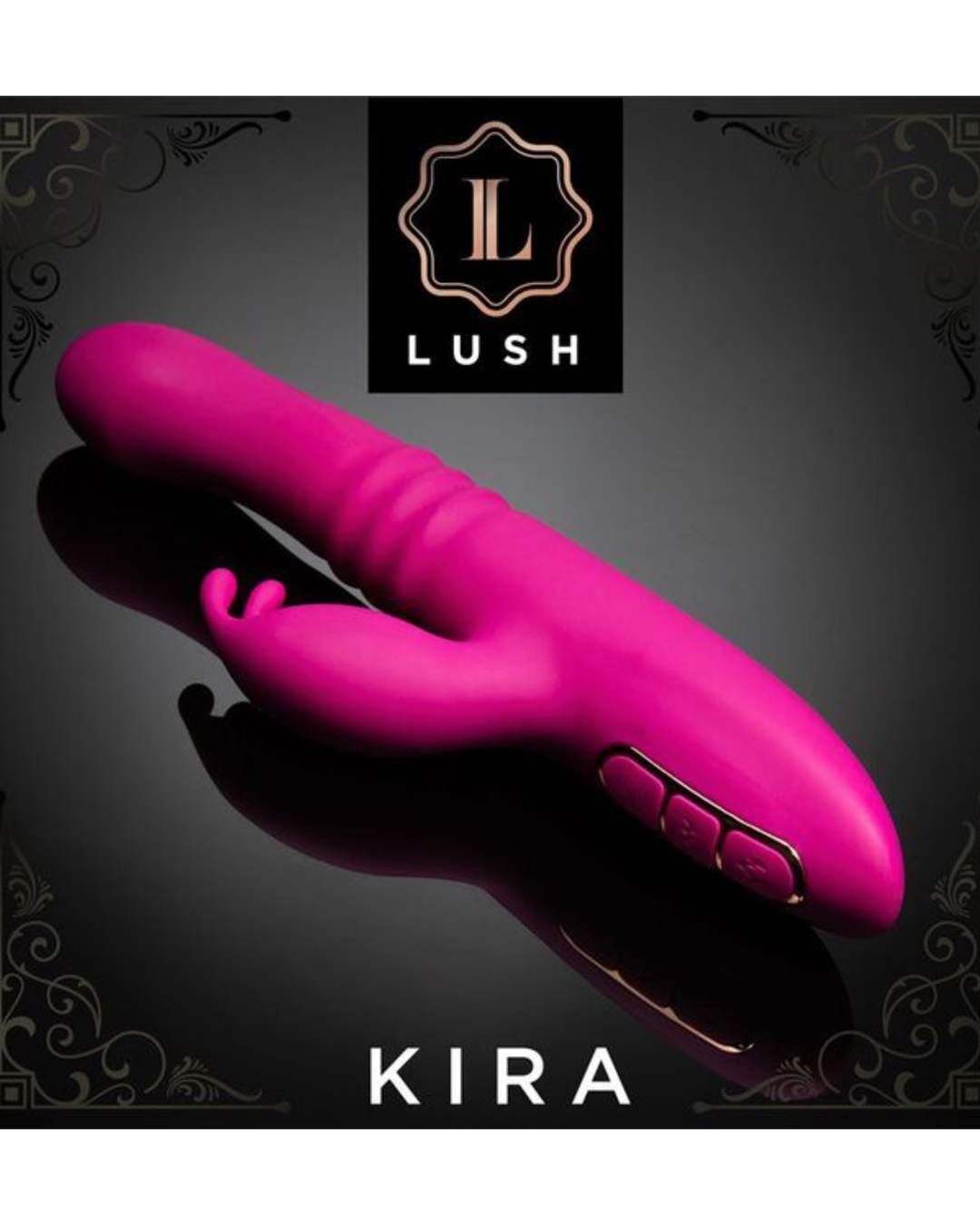 Lush kira vibrador con 3 funciones: se calienta, gira y empuja