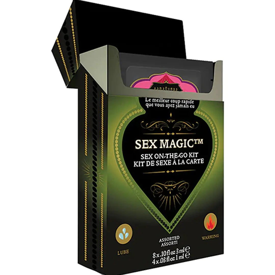 Set 12 Sachets Kama Sutra Lubricante + Intensificador Cálido "Sex Magic"