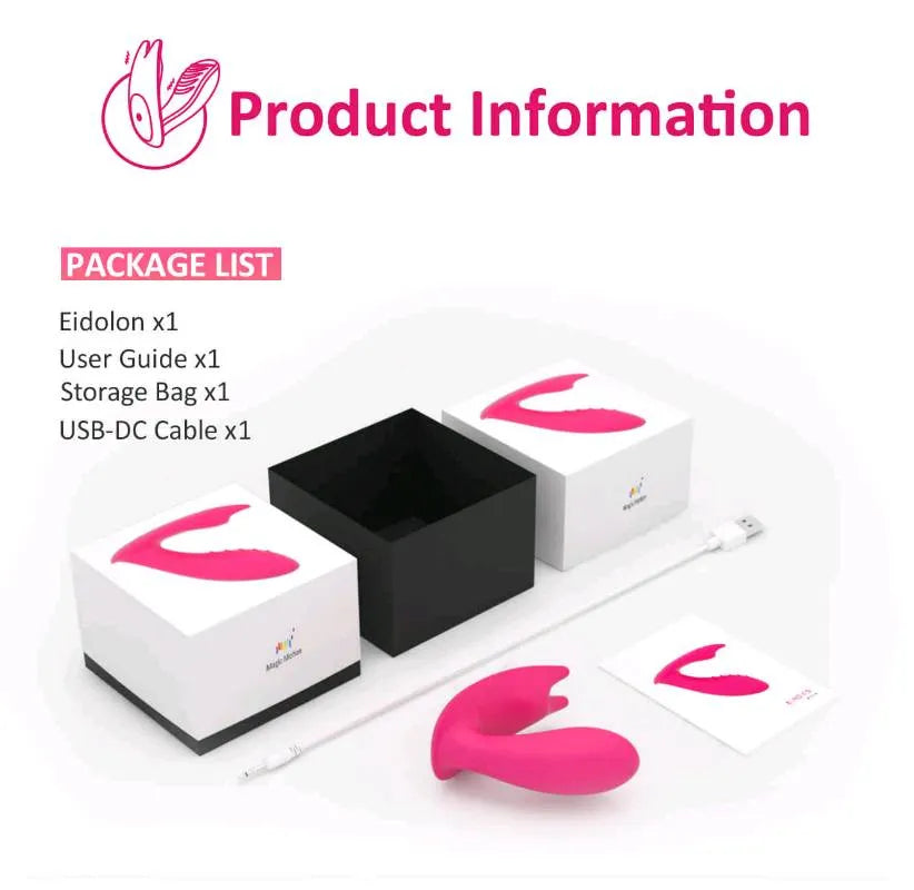 VIBRADOR DE DOBLE MOTOR PORTATIL SMART. MAGIC MOTION - EIDOLON