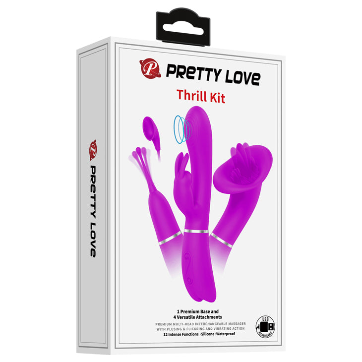Vibrador Thrill Kit Intercambiable Pretty Love